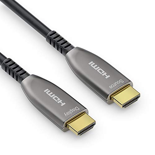 Sonero 15m HDMI Kabel 2.0b, Glasfaser Hybrid, UHD 2160P, 4K60Hz, 4:4:4, HDR, 18Gbps, schwarz von Sonero