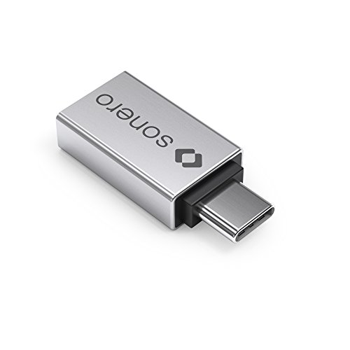 Sonero USB-Adapter (USB-C Stecker auf USB-A Buchse) alu/silber von Sonero