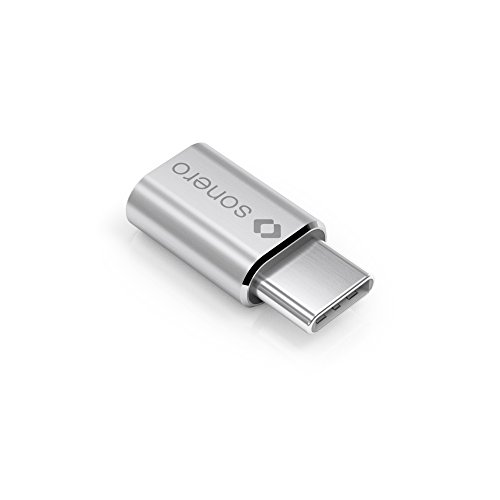 Sonero X-UA110 USB-Adapter (USB-C Stecker auf Micro USB-Buchse) alu/silber von Sonero