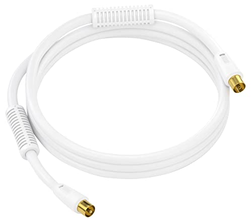 sonero Antennenkabel SAT Kabel Koaxialkabel Satelitenkabel mit Ferrite TV 4fach geschirmt, für HDTV, Receiver, Internet, Satelit, DAB, Radio, 1,0m sonero Antennenkabel SAT Kabel Koaxialkabel Satelitenkabel mit Ferrite TV 4fach geschirmt, für HDTV, Receiver, Internet, Satelit, DAB, Radio, 1,0m von Sonero