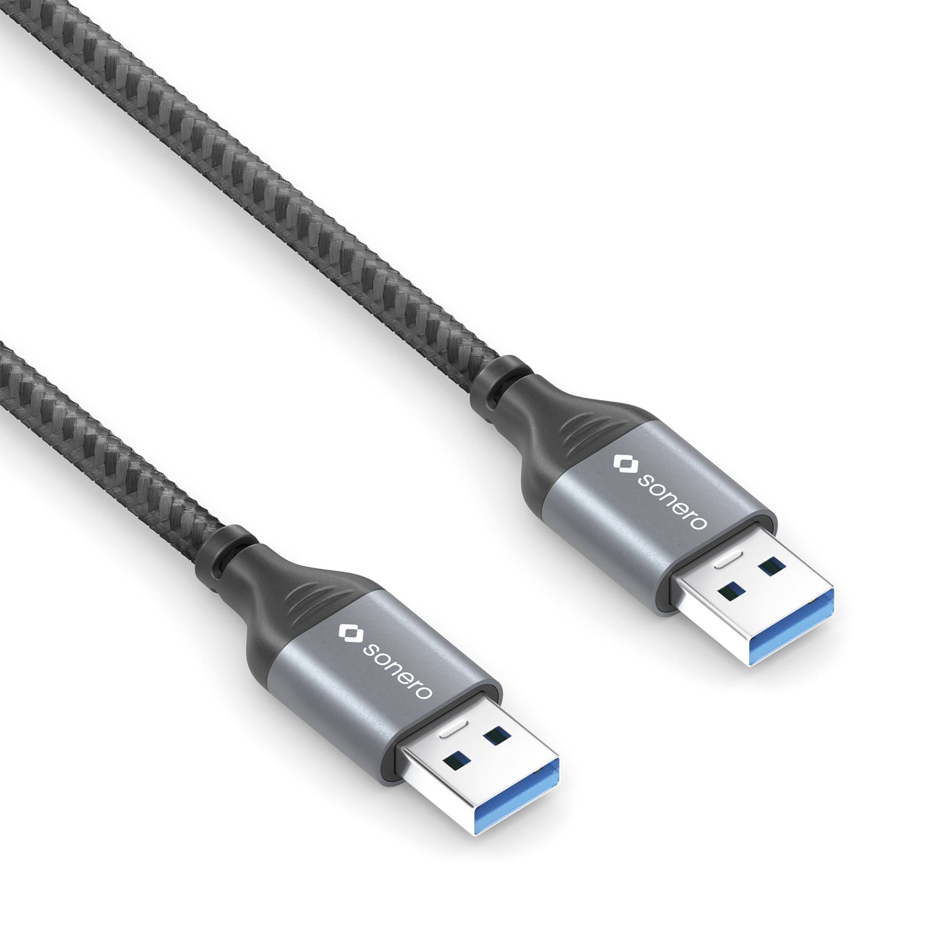 sonero USB 3.0 Kabel - A/A -Aluminium-space grey/schwarz - 3,00m sonero USB 3.0 Kabel - A/A -Aluminium-space grey/schwarz - 3,00m von Sonero
