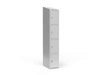 Garderobe 1x300 mm Gerades Dach 4 Fächer in der Höhe Hellgraue Tür Zylinderschloss Garderobe 1x300 mm Gerades Dach 4 Fächer in der Höhe Hellgraue Tür Zylinderschloss von Sonesson