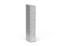 Kleiderschrank 1x400 mm Gerades Dach 5 Fächer in der Höhe Anthrazitfarbene Tür Handgriff für Vorhängeschloss Kleiderschrank 1x400 mm Gerades Dach 5 Fächer in der Höhe Anthrazitfarbene Tür Handgriff für Vorhängeschloss von Sonesson