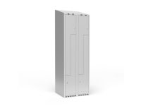 Kleiderschrank 2x300 mm Gerades Dach 2-teilige Säule Z-Tür Anthrazit Tür Zylinderschloss Kleiderschrank 2x300 mm Gerades Dach 2-teilige Säule Z-Tür Anthrazit Tür Zylinderschloss von Sonesson