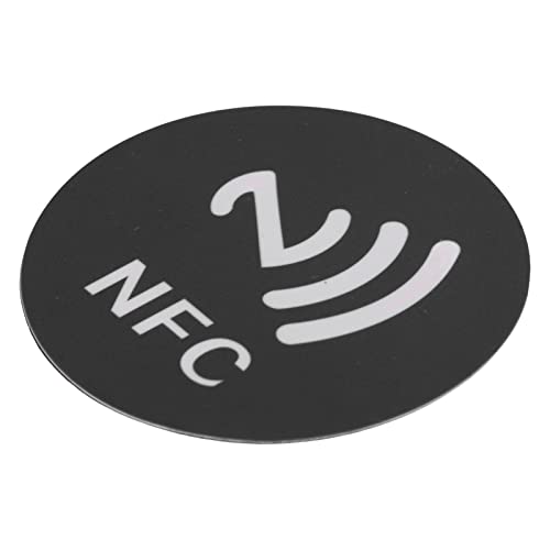 20 Stück NFC-Aufkleber, ID5200 Runde NFC-Aufkleber, NFC-Tags, Selbstklebendes Etikett, Rund, 40 Mm Anti-Interferenz-Etikett, mit NFC-Druck (Schwarz) von Sonew