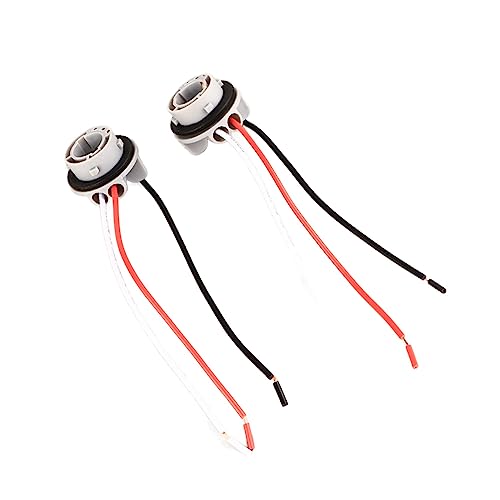 LED -Blinkerbrems -Glühbirnen -Adapter -Basisanschluss mit Hohem Wärmewiderstand und Robustem Kunststoff für 1157 Sockel - 2 Packung von Sonew