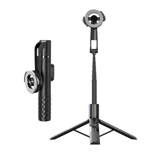 Sonew 130cm Selfie Stick Stativ, 7 Abschnitte Teleskop Selfie Stick mit 360° drehbarem magnetischem Telefonclip und Fernbedienung für Smartphone Sonew 130cm Selfie Stick Stativ, 7 Abschnitte Teleskop Selfie Stick mit 360° drehbarem magnetischem Telefonclip und Fernbedienung für Smartphone von Sonew