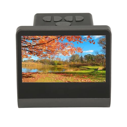 Sonew 5,2 X 4,5 X 4,3 Zoll Digitaler Film-Diascanner, Konvertiert mit 48 MP JPEG, Filmbetrachter, Diabetrachter für Alte Fotos und 135 Filme, 126 Kpk, 110 Filme (EU-Stecker) von Sonew