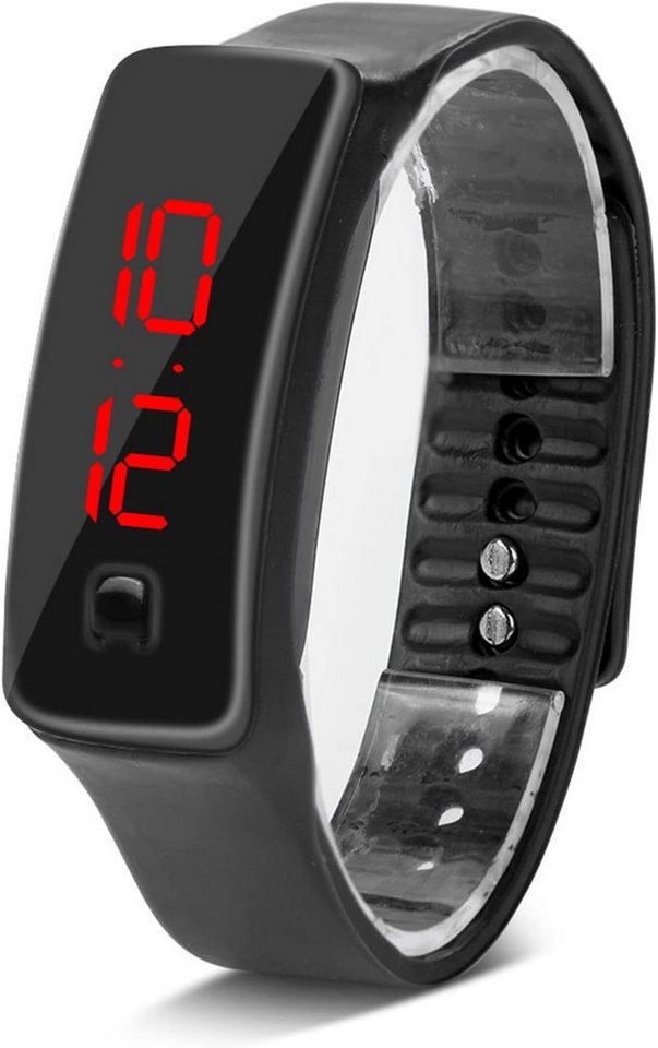 Sonew Klares LED-Display Das helle LED-Display zeigt die Uhrzeit und Daten Watch, mit Sweatproof und leicht Die Uhr ist schweißresistent und leicht von Sonew