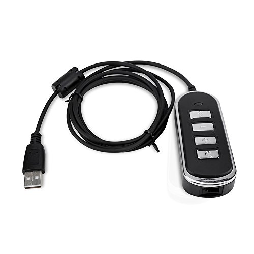 Sonew USB Computer Audio Adapter, RJ9 zu USB Audio Kopfhörer Konvertierung Linie Computer Kopfhörer Line mit Kontrollkasten Sonew USB Computer Audio Adapter, RJ9 zu USB Audio Kopfhörer Konvertierung Linie Computer Kopfhörer Line mit Kontrollkasten von Sonew