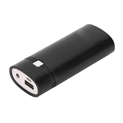Sonew Universal DIY 2X18650 USB-Powerbank-Box, Trendige, Leichte, Tragbare Akkuladegerät-Powerbank-Hülle für Smartphones, Tablets, Kameras und Mehr Geräte (Black) von Sonew