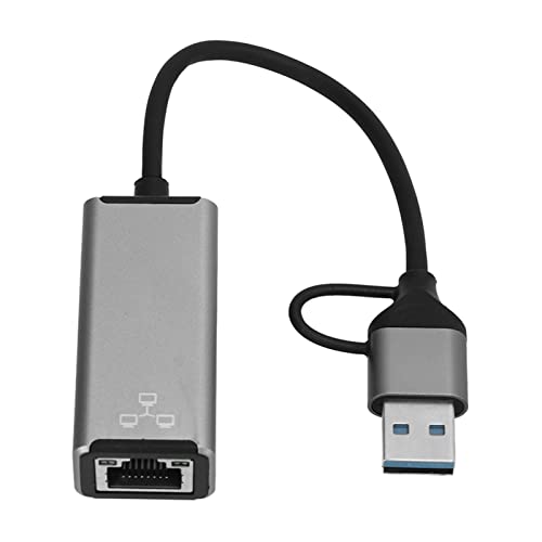 Typ C auf Ethernet Adapter USB A Typ C auf RJ45 Netzwerkadapter Unterstützt 0-100Mbps für PC Laptops Pads Handys von Sonew