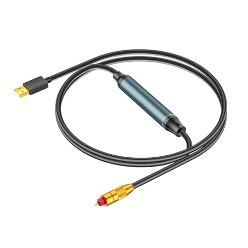 Songelt USB-zu-Sound-Adapter, USB-zu-Faser-Sound, SPDIF-Port, Verbindungskonverter, Kabel für Computer Songelt USB-zu-Sound-Adapter, USB-zu-Faser-Sound, SPDIF-Port, Verbindungskonverter, Kabel für Computer von Songelt