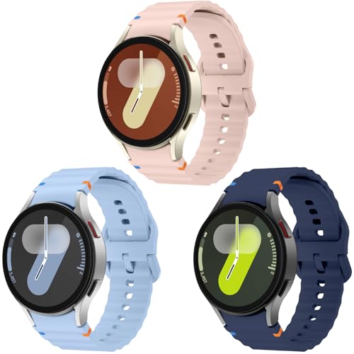 Armband für Galaxy Watch 7/6/5/4 40mm 44mm/7 FE 40mm/Watch 6 Classic 43mm 47mm/Watch 5 Pro 45mm/Watch 4 Classic, 20mm No Gap Soft Silikon Sport Armbänder Damen Herren Armband für Galaxy Watch 7/6/5/4 40mm 44mm/7 FE 40mm/Watch 6 Classic 43mm 47mm/Watch 5 Pro 45mm/Watch 4 Classic, 20mm No Gap Soft Silikon Sport Armbänder Damen Herren von Songsier