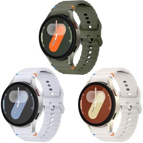 Armband für Galaxy Watch 7/6/5/4 40mm 44mm/7 FE 40mm/Watch 6 Classic 43mm 47mm/Watch 5 Pro 45mm/Watch 4 Classic, 20mm No Gap Soft Silikon Sport Armbänder Damen Herren Armband für Galaxy Watch 7/6/5/4 40mm 44mm/7 FE 40mm/Watch 6 Classic 43mm 47mm/Watch 5 Pro 45mm/Watch 4 Classic, 20mm No Gap Soft Silikon Sport Armbänder Damen Herren von Songsier