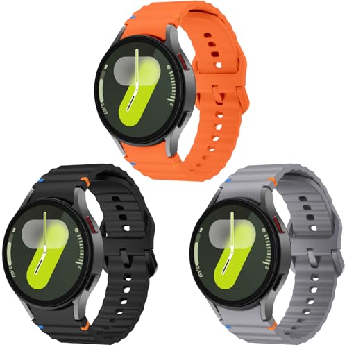 Armband für Galaxy Watch 7/6/5/4 40mm 44mm/7 FE 40mm/Watch 6 Classic 43mm 47mm/Watch 5 Pro 45mm/Watch 4 Classic, 20mm No Gap Soft Silikon Sport Armbänder Damen Herren Armband für Galaxy Watch 7/6/5/4 40mm 44mm/7 FE 40mm/Watch 6 Classic 43mm 47mm/Watch 5 Pro 45mm/Watch 4 Classic, 20mm No Gap Soft Silikon Sport Armbänder Damen Herren von Songsier