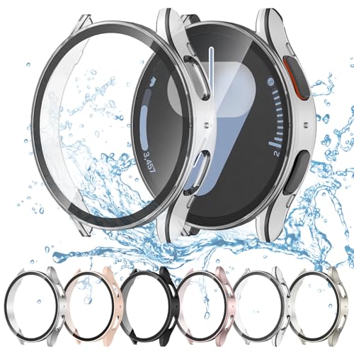 Displayschutzhülle Kompatibel mit Samsung Galaxy Watch 7 40 mm, Kratzfester, Beschlagfreier Hartglasfolie und Harter PC-Schutzhülle, Kompatibel mit Galaxy Watch 7 40 mm Zubehör Displayschutzhülle Kompatibel mit Samsung Galaxy Watch 7 40 mm, Kratzfester, Beschlagfreier Hartglasfolie und Harter PC-Schutzhülle, Kompatibel mit Galaxy Watch 7 40 mm Zubehör von Songsier