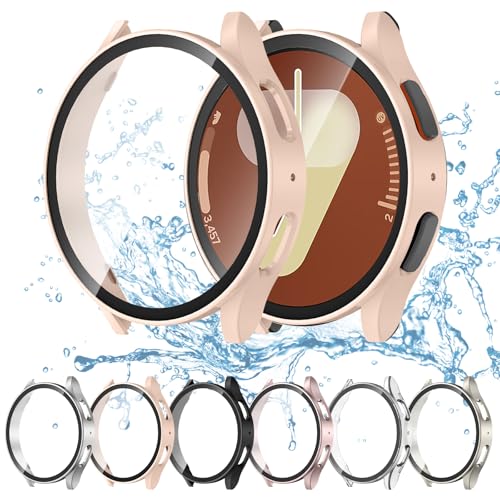 Displayschutzhülle Kompatibel mit Samsung Galaxy Watch 7 40 mm, Kratzfester, Beschlagfreier Hartglasfolie und Harter PC-Schutzhülle, Kompatibel mit Galaxy Watch 7 40 mm Zubehör Displayschutzhülle Kompatibel mit Samsung Galaxy Watch 7 40 mm, Kratzfester, Beschlagfreier Hartglasfolie und Harter PC-Schutzhülle, Kompatibel mit Galaxy Watch 7 40 mm Zubehör von Songsier