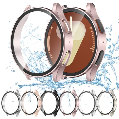 Displayschutzhülle Kompatibel mit Samsung Galaxy Watch 7 40 mm, Kratzfester, Beschlagfreier Hartglasfolie und Harter PC-Schutzhülle, Kompatibel mit Galaxy Watch 7 40 mm Zubehör Displayschutzhülle Kompatibel mit Samsung Galaxy Watch 7 40 mm, Kratzfester, Beschlagfreier Hartglasfolie und Harter PC-Schutzhülle, Kompatibel mit Galaxy Watch 7 40 mm Zubehör von Songsier