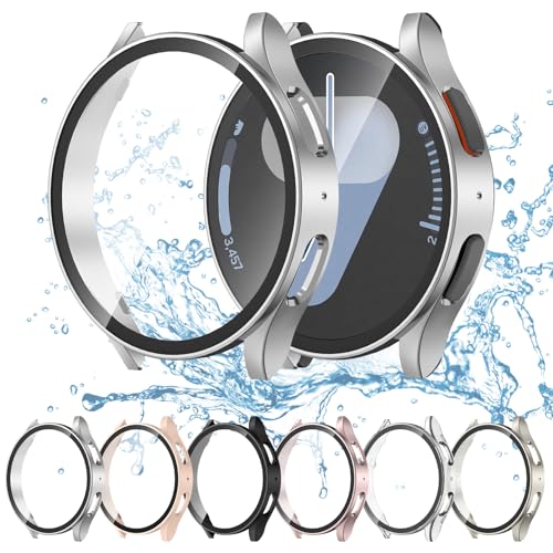 Displayschutzhülle Kompatibel mit Samsung Galaxy Watch 7 40 mm, Kratzfester, Beschlagfreier Hartglasfolie und Harter PC-Schutzhülle, Kompatibel mit Galaxy Watch 7 40 mm Zubehör Displayschutzhülle Kompatibel mit Samsung Galaxy Watch 7 40 mm, Kratzfester, Beschlagfreier Hartglasfolie und Harter PC-Schutzhülle, Kompatibel mit Galaxy Watch 7 40 mm Zubehör von Songsier