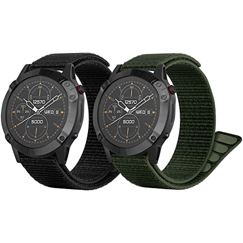 Fenix 6X Loop Armband, für Fenix 7X/Fenix 6X pro/Fenix 6X Sapphire/Fenix 5X /Fenix 5X plus/Fenix 3/Garmin Enduro/Tactix Delta/Descent Mk1 Mk2 Mk2i 26mm Nylon Sportarmband Uhr Ersatzarmband von Songsier