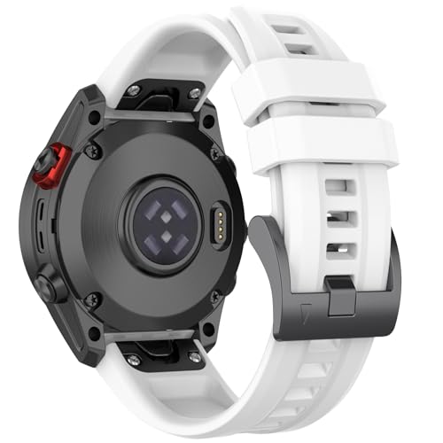 Fenix 7S Silikon Armband, 20mm Uhr Ersatzarmband für Garmin Fenix 7S/Fenix 7S Solar/Fenix 7S Sapphire Solar/Fenix 6S Pro/Fenix 5S Plus/Descent MK 2S / Instinct 2S/D2 Delta S (Weiß) Fenix 7S Silikon Armband, 20mm Uhr Ersatzarmband für Garmin Fenix 7S/Fenix 7S Solar/Fenix 7S Sapphire Solar/Fenix 6S Pro/Fenix 5S Plus/Descent MK 2S / Instinct 2S/D2 Delta S (Weiß) von Songsier