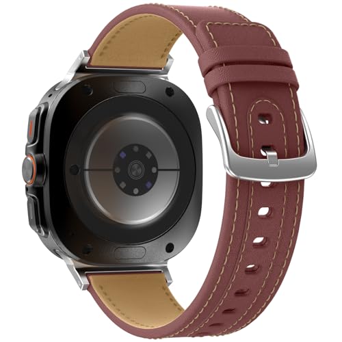 Leder Armband für Samsung Galaxy Watch 7 Ultra,Lückenloses Business Leder Armband, Ersatz Armband für Galaxy Watch 7 Ultra,Weiches Leder, Elegantes Retro-Armband für Herren und Damen Leder Armband für Samsung Galaxy Watch 7 Ultra,Lückenloses Business Leder Armband, Ersatz Armband für Galaxy Watch 7 Ultra,Weiches Leder, Elegantes Retro-Armband für Herren und Damen von Songsier