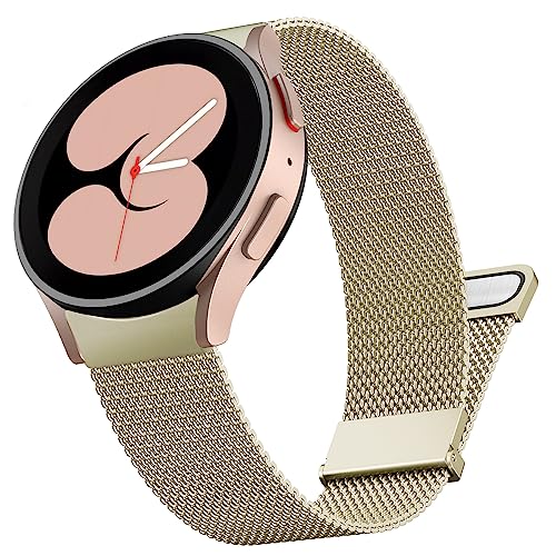 Metall Armband Kompatibel mit Samsung Galaxy Watch 4 40mm/44mm, Galaxy Watch 4 Classic 42mm/46mm Armband, Ersatz Armbänder für Galaxy Watch 4 Metall Armband Kompatibel mit Samsung Galaxy Watch 4 40mm/44mm, Galaxy Watch 4 Classic 42mm/46mm Armband, Ersatz Armbänder für Galaxy Watch 4 von Songsier
