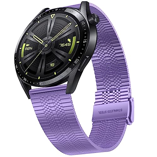 Metall Armband für Huawei Watch GT 3 46mm/ 3 Pro, Huawei Watch GT2 46mm, Huawei Watch GT2 Pro/GT 2e/ GT Active/Watch 2 Classic/Galaxy watch 3 45mm, 22mm Rostfreier Stahl Ersatzarmband Metall Armband für Huawei Watch GT 3 46mm/ 3 Pro, Huawei Watch GT2 46mm, Huawei Watch GT2 Pro/GT 2e/ GT Active/Watch 2 Classic/Galaxy watch 3 45mm, 22mm Rostfreier Stahl Ersatzarmband von Songsier