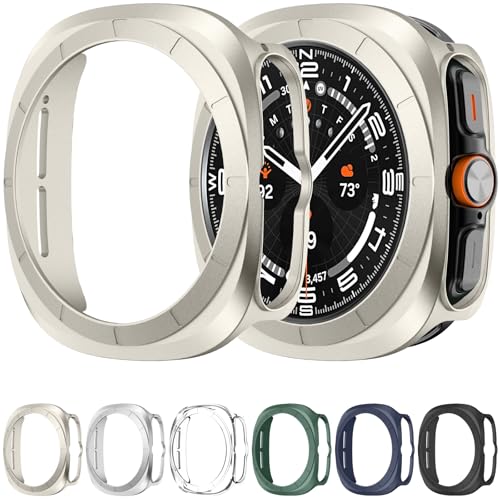 Schutzhülle Kompatibel mit Samsung Galaxy Watch 7 Ultra 47mm, Stoßfestes, Ultra Hartes PC-Stoßgehäuse, Rundum-Schutzrahmen [KEIN Displayschutz] von Songsier