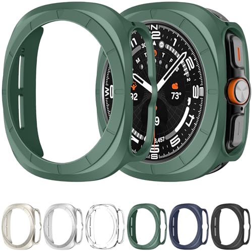 Schutzhülle Kompatibel mit Samsung Galaxy Watch 7 Ultra 47mm, Stoßfestes, Ultra Hartes PC-Stoßgehäuse, Rundum-Schutzrahmen [KEIN Displayschutz] von Songsier