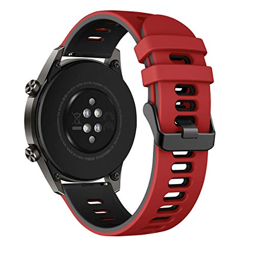 Songsier Armband Kompatibel mit Huawei Watch GT2 Pro 46mm, Huawei Watch GT 3 Pro 46mm/ Watch GT 46mm/Watch GT Active/Watch 2 Pro/Galaxy Watch 3 45mm/Galaxy Watch 46mm, 22mm Silikon Ersatzarmband Songsier Armband Kompatibel mit Huawei Watch GT2 Pro 46mm, Huawei Watch GT 3 Pro 46mm/ Watch GT 46mm/Watch GT Active/Watch 2 Pro/Galaxy Watch 3 45mm/Galaxy Watch 46mm, 22mm Silikon Ersatzarmband von Songsier