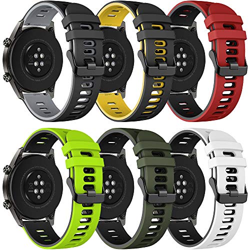 Songsier Armband Kompatibel mit Huawei Watch GT2 Pro 46mm, Huawei Watch GT 3 Pro 46mm/ Watch GT 46mm/Watch GT Active/Watch 2 Pro/Galaxy Watch 3 45mm/Galaxy Watch 46mm, 22mm Silikon Ersatzarmband Songsier Armband Kompatibel mit Huawei Watch GT2 Pro 46mm, Huawei Watch GT 3 Pro 46mm/ Watch GT 46mm/Watch GT Active/Watch 2 Pro/Galaxy Watch 3 45mm/Galaxy Watch 46mm, 22mm Silikon Ersatzarmband von Songsier