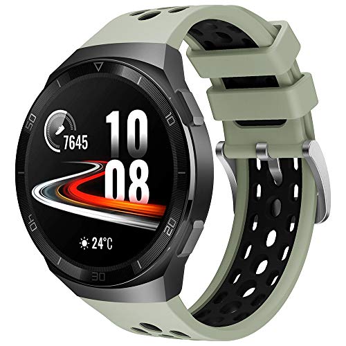 Songsier Armband Kompatibel mit Huawei Watch GT2e, Sport Wasserdichtes Ersatzarmband aus weichem Silikon Nur für Huawei Watch GT2e von Songsier