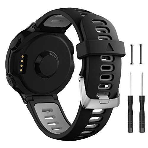 Songsier Forerunner 735XT Armband, Universal Ersatzarmband Uhrenarmband Sportarmband für Forerunner 735XT 235 235Lite 230 220 620 630 von Songsier