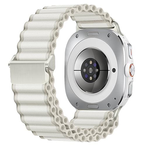 Songsier Galaxy Watch Ultra Trail Armband 47mm, One Click Befestigung, Stoff Nylon Verstellbares Ersatz Armband, Sportliches Atmungsaktives Armband, Galaxy Watch Ultra Zubehör für Männer und Frauen Songsier Galaxy Watch Ultra Trail Armband 47mm, One Click Befestigung, Stoff Nylon Verstellbares Ersatz Armband, Sportliches Atmungsaktives Armband, Galaxy Watch Ultra Zubehör für Männer und Frauen von Songsier