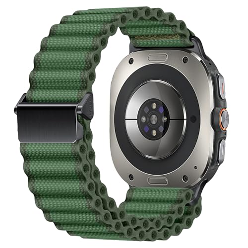 Songsier Galaxy Watch Ultra Trail Armband 47mm, One Click Befestigung, Stoff Nylon Verstellbares Ersatz Armband, Sportliches Atmungsaktives Armband, Galaxy Watch Ultra Zubehör für Männer und Frauen Songsier Galaxy Watch Ultra Trail Armband 47mm, One Click Befestigung, Stoff Nylon Verstellbares Ersatz Armband, Sportliches Atmungsaktives Armband, Galaxy Watch Ultra Zubehör für Männer und Frauen von Songsier