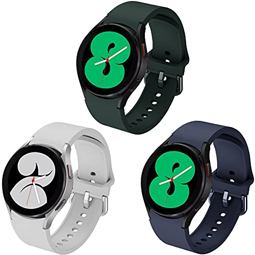 Songsier Galaxy Watch6/ 5/4 40mm 44mm Armband, Weiche Silikonbänder Sport Armband für Galaxy Watch6 Classic 43mm 47mm, Galaxy Watch5 Pro 45mm, Galaxy Watch 4 Classic 42mm 46mm von Songsier