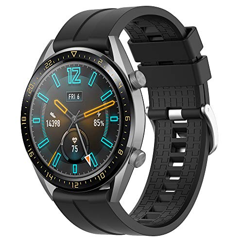 Supore Armband Kompatibel mit Huawei Watch GT2/3 46mm/Watch GT 46mm/Watch GT Active/Watch 2 Pro/Honor Watch Magic/Galaxy Watch 46mm/Gear S3/Gear 2, 22mm Silikon Ersatzarmband von Songsier