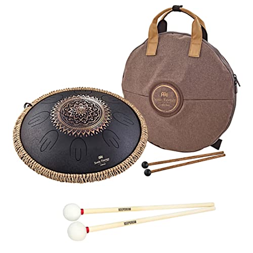 MEINL Sonic Energy OSTD1BKE Steel Tongue Drum + keepdrum Schlägel Mallets von Sonic Energy