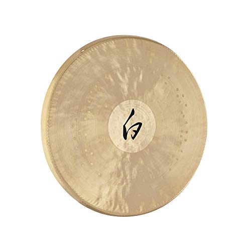Sonic Energy 14,5 Zoll White Gong – Kleiner Doppel-Licht-Gong für Meditation, Klangheilung – Beidseitig glänzend – Inkl. Schlägel (WG-145) von Sonic Energy