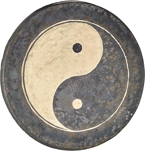 Sonic Energy 24 Zoll Chau Gong – Tam Tam mit Yin & Yang Symbol – Für Orchester, Meditation, Klangheilung – Inkl. Schlägel und Hülle (CHYY24) von Sonic Energy