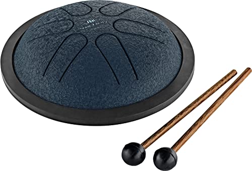 Sonic Energy 6 Zoll Zungentrommel – A Dur, 6 Töne – Für Meditation, Yoga, Kinder – Inkl. Schlägel und Tasche – Marineblau (MSTD2NB) von Sonic Energy