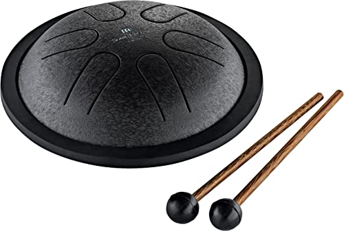 Sonic Energy 6 Zoll Zungentrommel – C Dur, 6 Töne – Für Meditation, Yoga, Kinder – Inkl. Schlägel und Tasche – Schwarz (MSTD1BK) von Sonic Energy