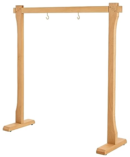 Sonic Energy Holz Gong Ständer – Zubehör für Gongs und Tam Tams bis 101 cm – Buche, natur (TMWGS-L) von Sonic Energy
