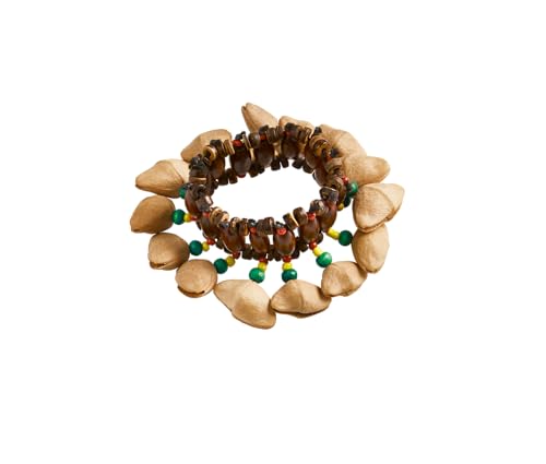 Sonic Energy Kenari Nussschalen Shaker – Als Gummiarmband – Soundeffekt-Instrument für Therapie und Percussion (SKB) von Sonic Energy