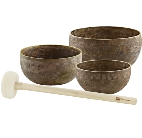 Sonic Energy Klangschalen Set Origin Series – 600/700/900 g – Für Meditation & Klangheilung – Inkl. Hülle, Filzring & Schlägel (SB-O-2200) von Sonic Energy