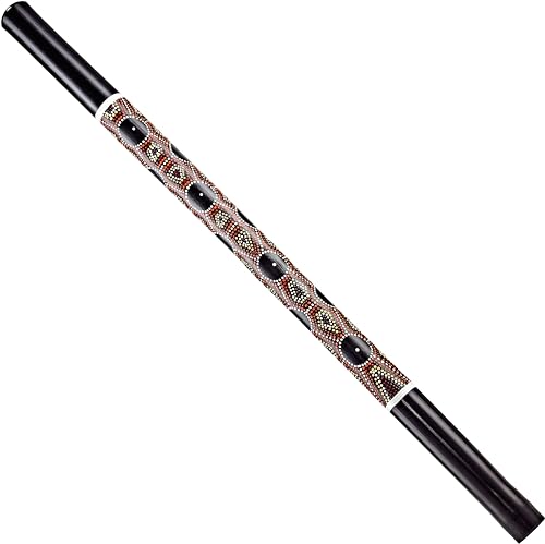 Sonic Energy Klassisches Bambus Didgeridoo – Leichtgewichtig – Bambusholz, schwarz gepunktet (DD1BK) von Sonic Energy