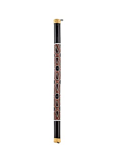 Sonic Energy Leichtgewichtiger Bambus Regenstab – 101 cm – Entspannender Regenklang für Meditation und Klangbad – Schwarz gepunktet (RS1L) von Sonic Energy