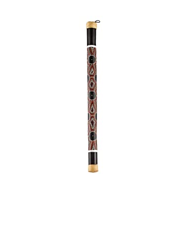 Sonic Energy Leichtgewichtiger Bambus Regenstab – 60 cm – Entspannender Regenklang für Meditation und Klangbad – Schwarz gepunktet (RS1M) von Sonic Energy
